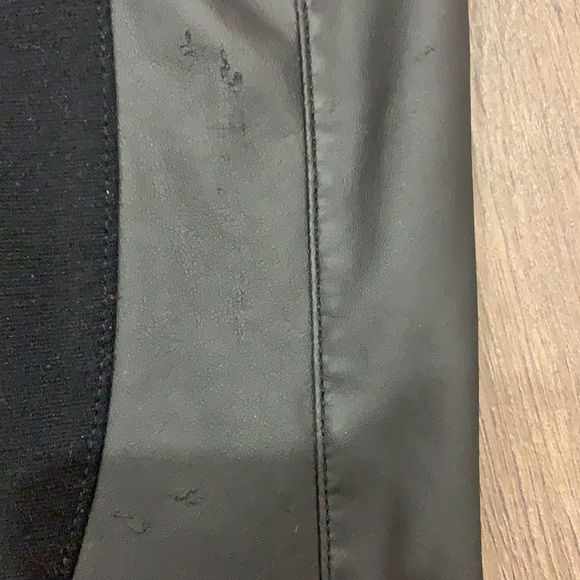 Pants with mock leather accents - Picture 4 of 6
